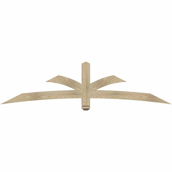 Ekena Millwork Davenport Rough Sawn Timber Gable Bracket, Douglas Fir, 84"W x 21"H x 4"D x 4"F, 6/12 Pitch GBW084X21X0404DAV00RDF - main